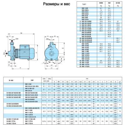 Насосный агрегат моноблочный резьбовой Calpeda NM 25/160B 230/400/50 Hz